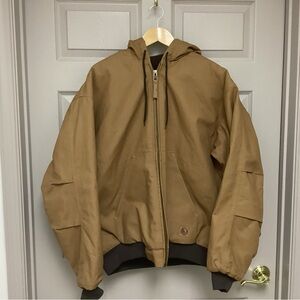 Berne Work Coat Men’s Size XLG Brown with dark brown lining